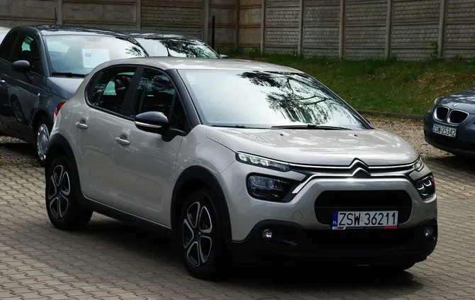 citroen c3 zachodniopomorskie Citroen C3 cena 53900 przebieg: 70000, rok produkcji 2021 z Sulechów